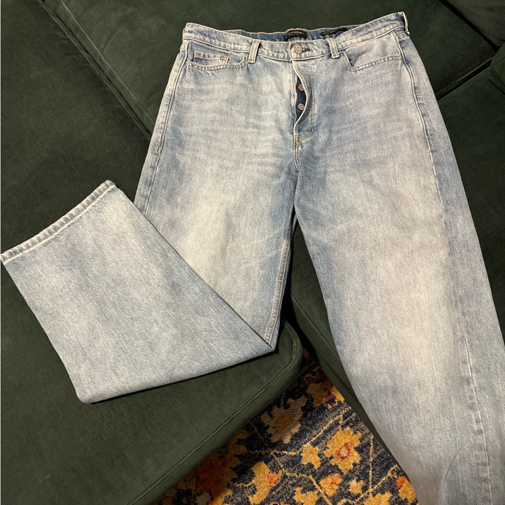 Banana Republic Loose Stovepipe Jeans button fly